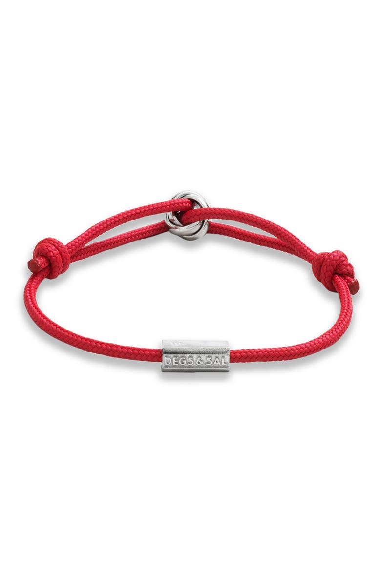 Trinity Rope Bracelet, Alternate, color, RED