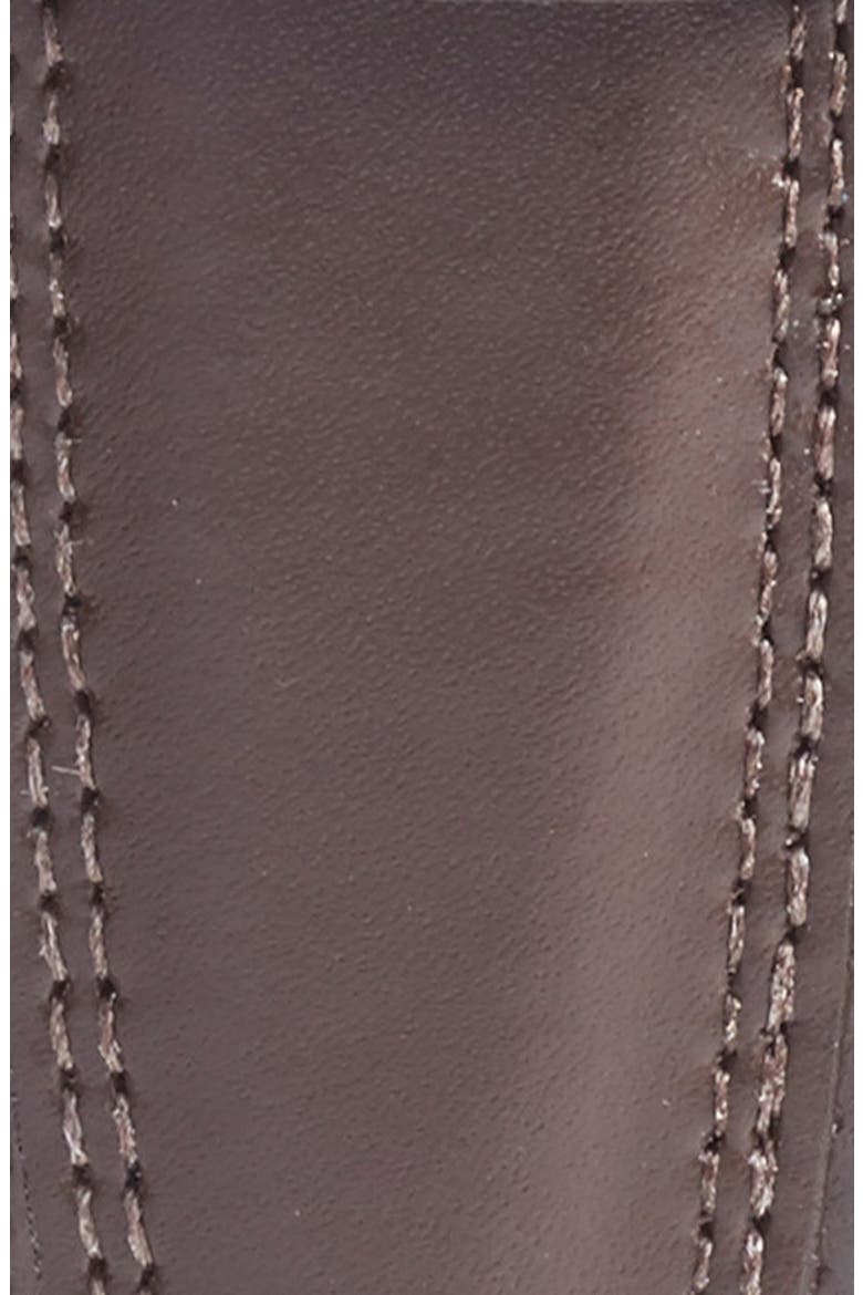 Aniline Leather Belt, Alternate, color, BROWN