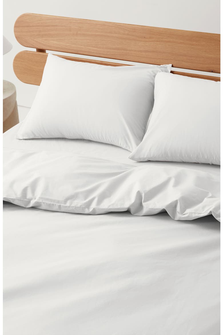 Organic Room Service Sateen Duvet Cover, Alternate, color, White