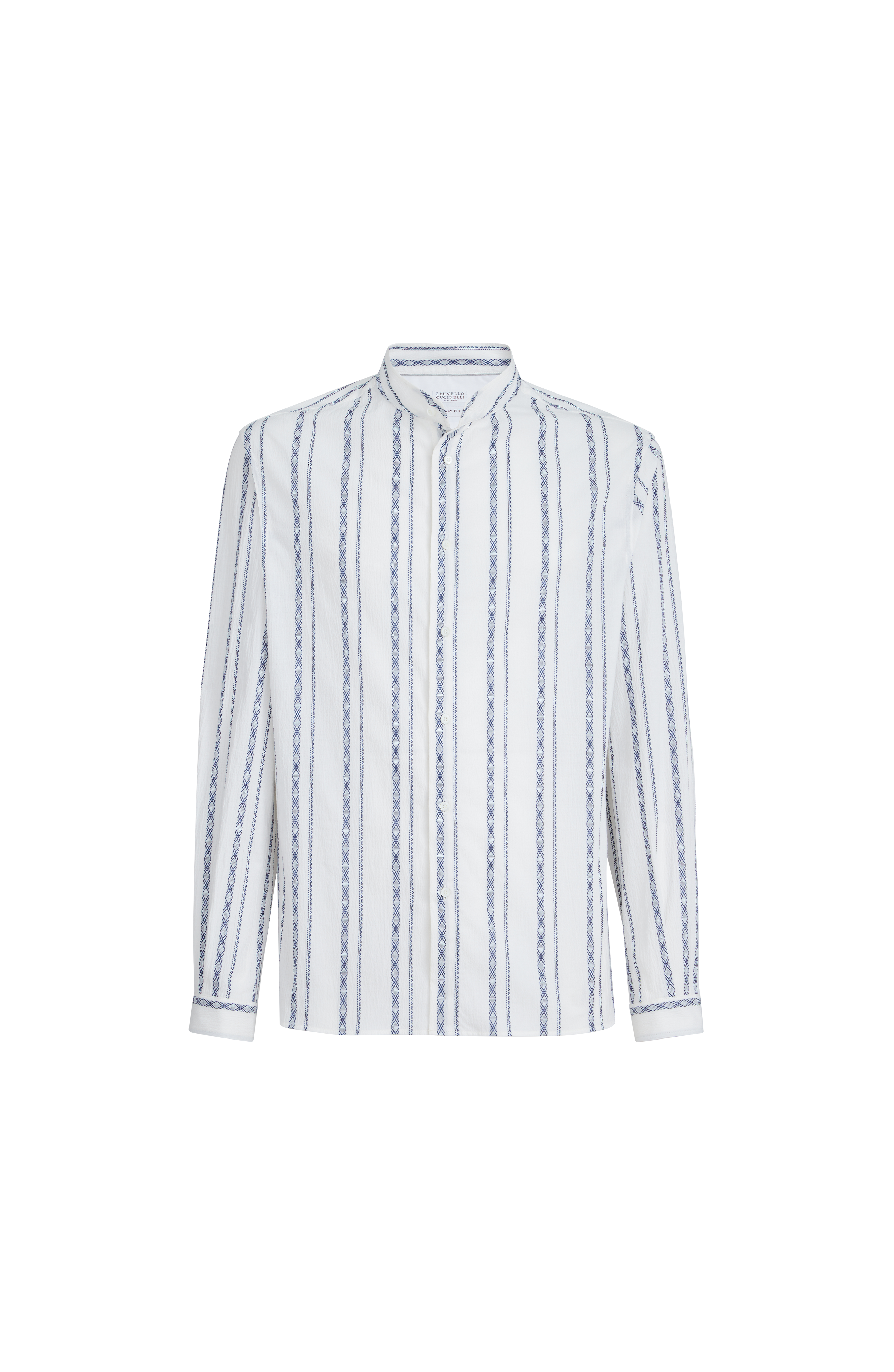 Mandarin collar shirt - image 2