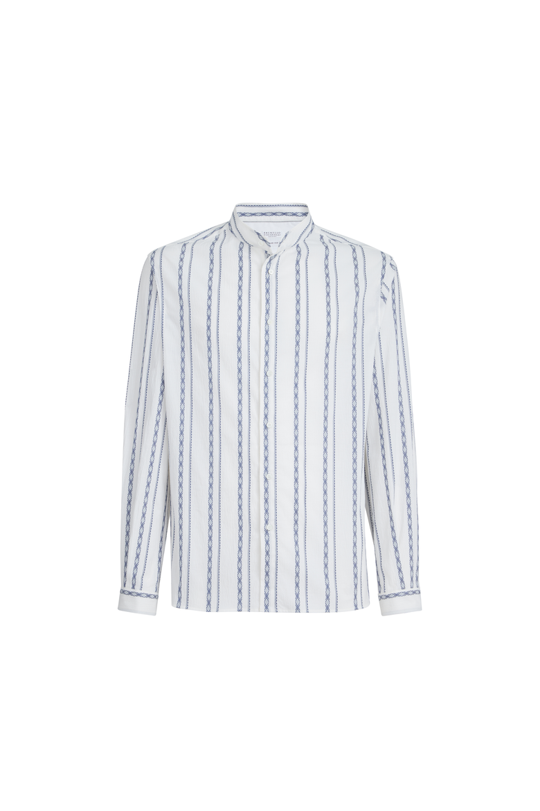Mandarin collar shirt, Alternate, color, White
