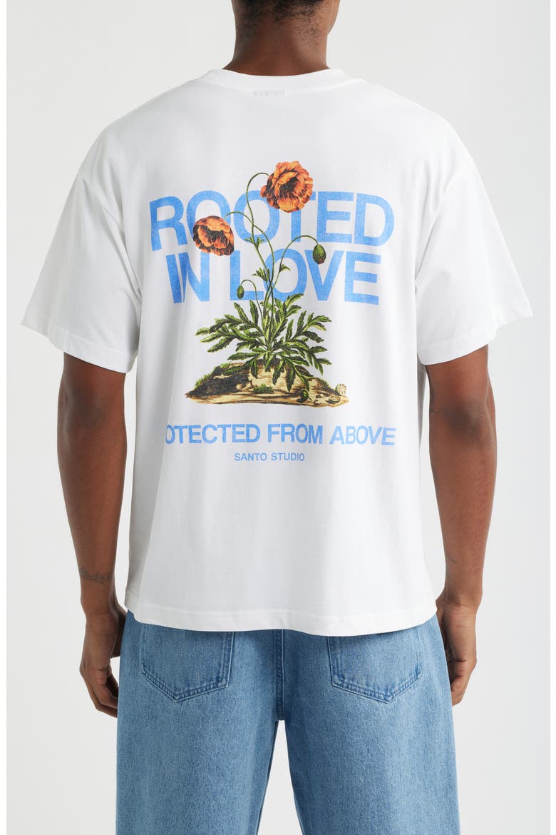Rooted in Love Cotton Graphic T-Shirt, Alternate, color, WHITE