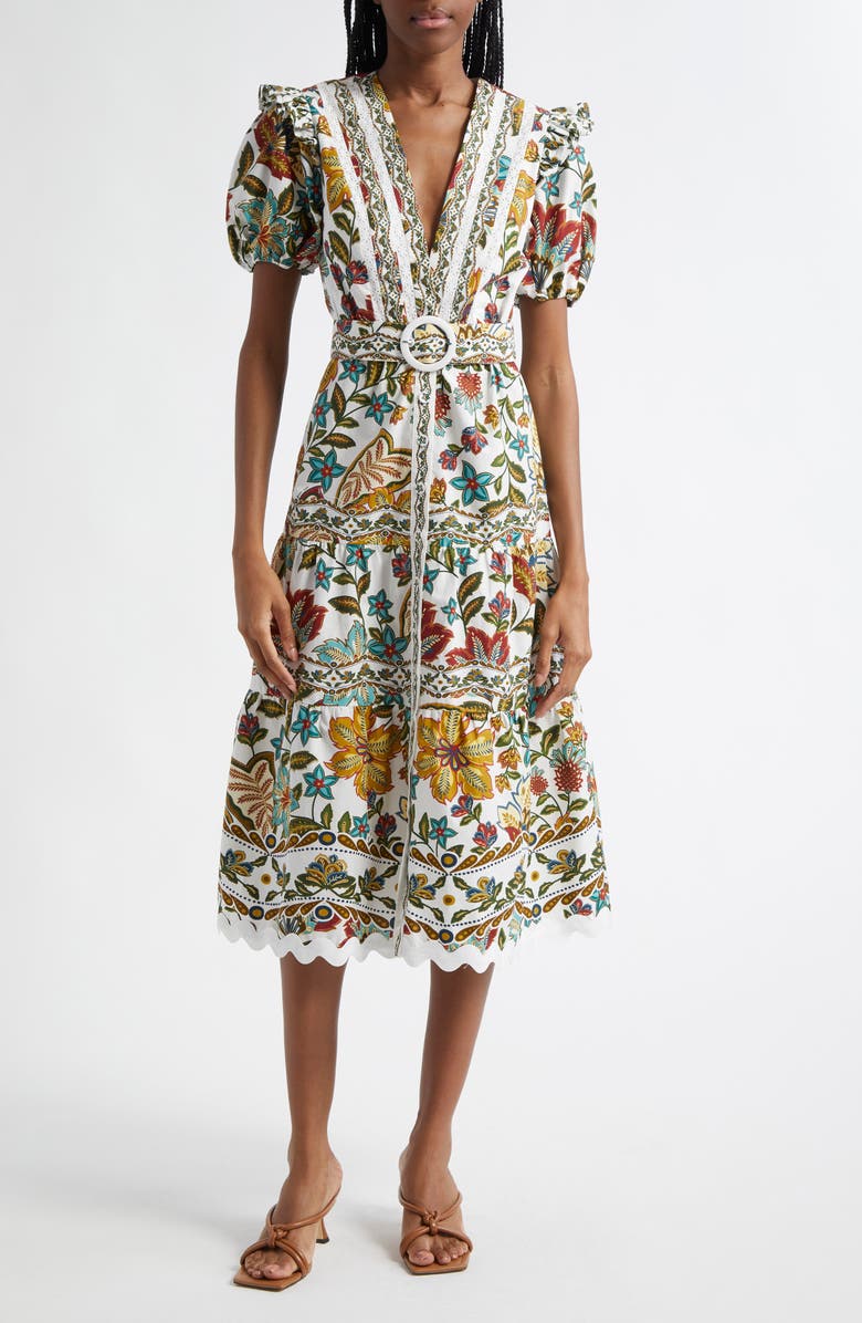 Yamila Cotton Eyelet High-Low Dress