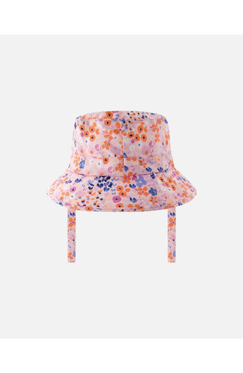 Deux par Deux Baby Girl's Beach Hat Lavender Printed Fields Flowers, Alternate, color,