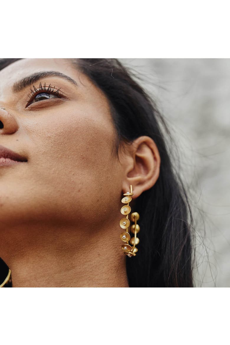 Vitr Hoops, Alternate, color, Gold Plated