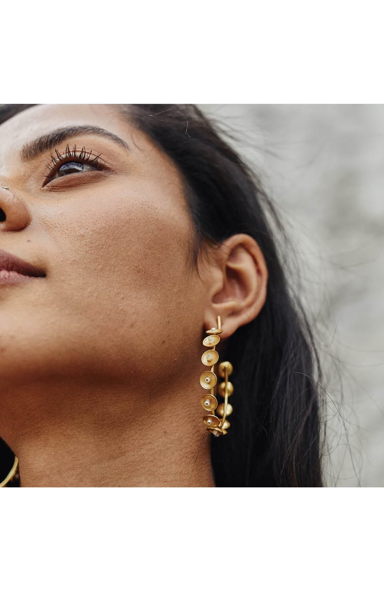 Dhwani Bansal VITR HOOPS, Alternate, color, Gold Plated