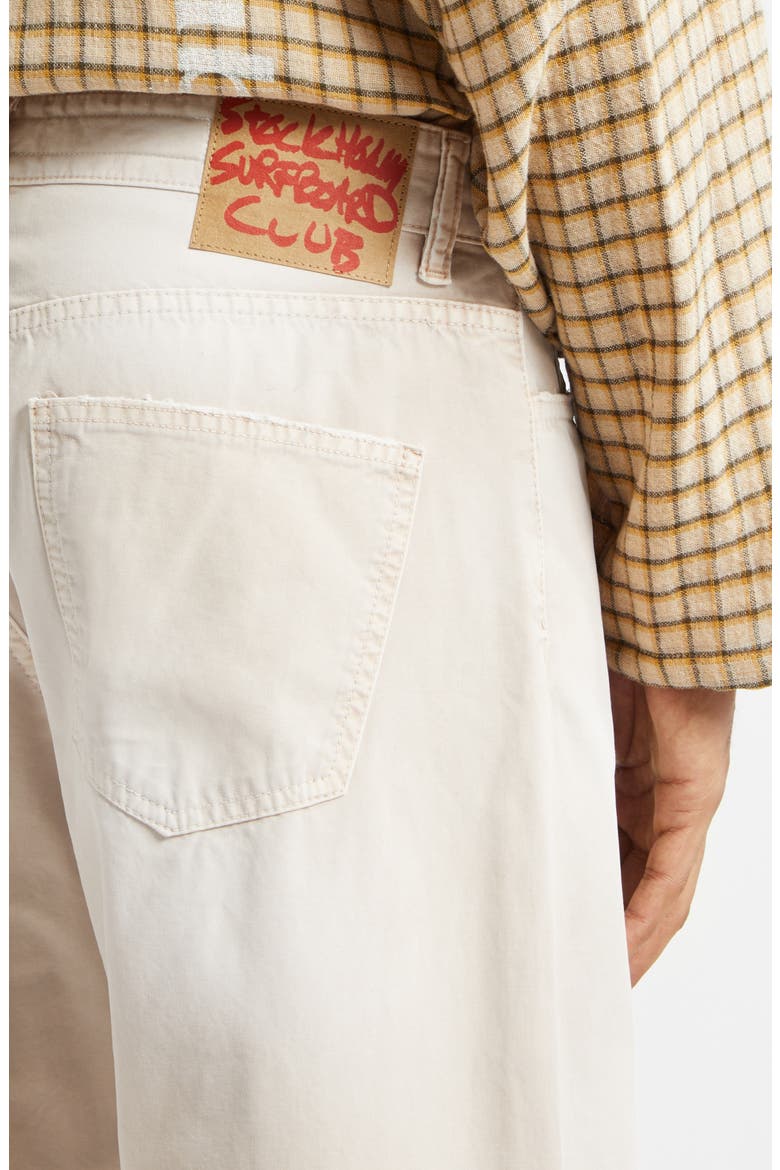 Ralf Distressed Bootcut Pants, Alternate, color, BEIGE