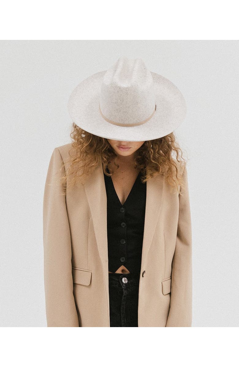 Gigi Pip Ezra Western Hat, Alternate, color, Mixed Grey