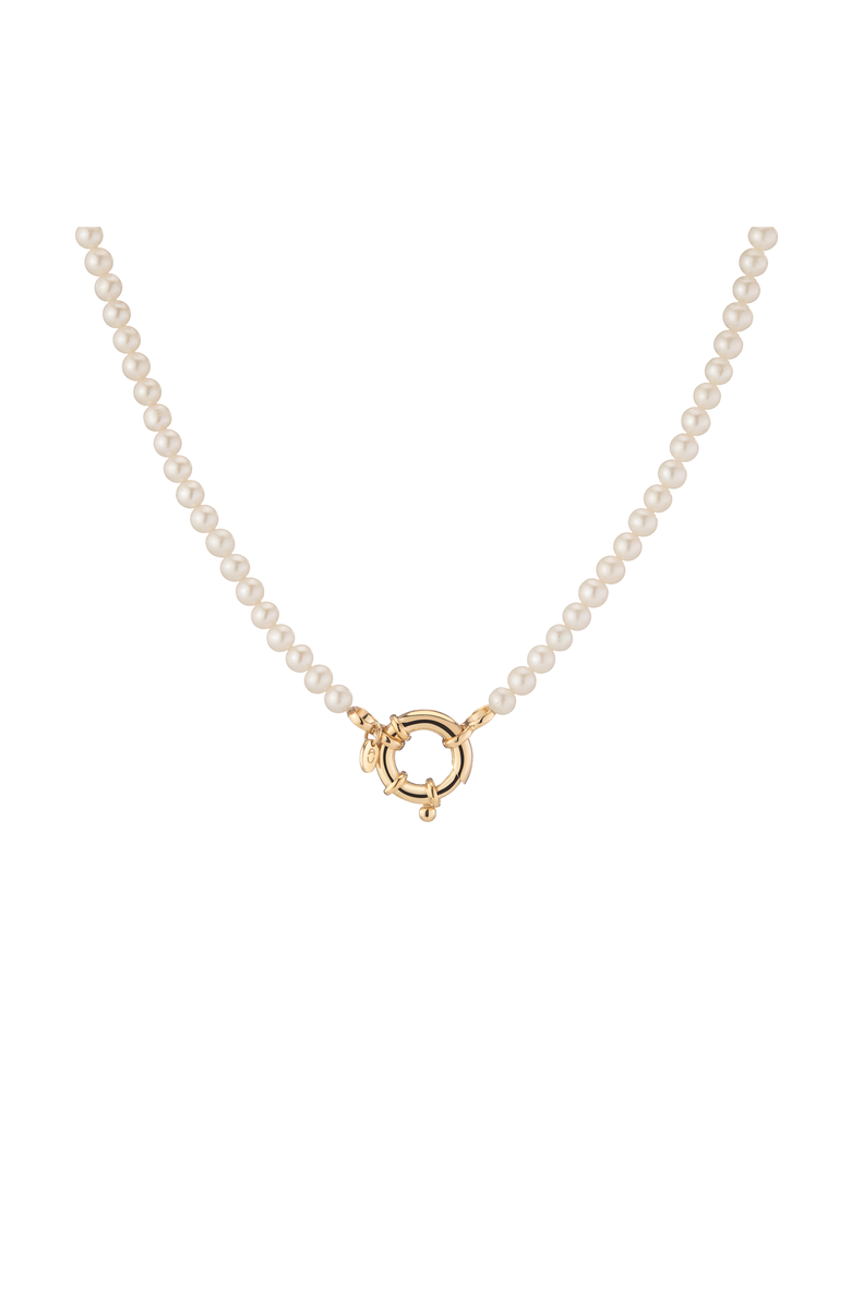 Aurate New York Pearl Aura Beaded Necklace, Main, color, Pearl