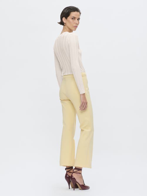 Callas Milano Rione V-neck Rib Sweater In White