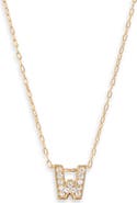 Nordstrom Pavé Cubic Zirconia Initial Necklace