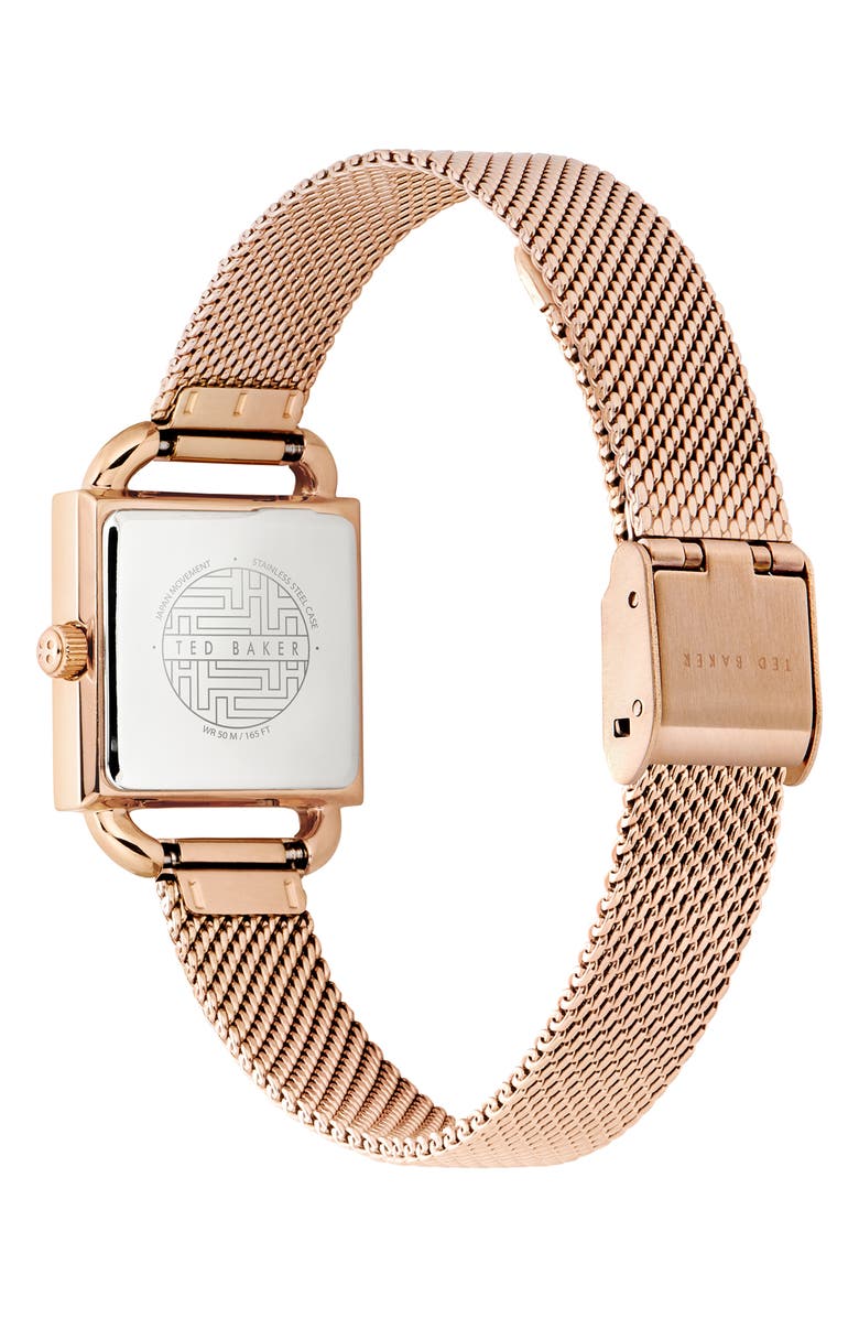 Ted Baker London Taliah Bow Mesh Strap Watch, 24mm, Alternate, color, 