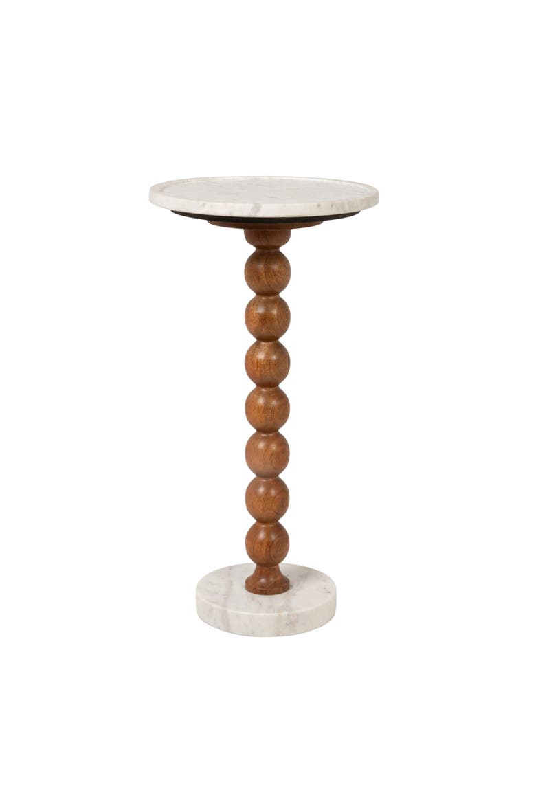 Bead Ball Drink Table, Main, color, Brown