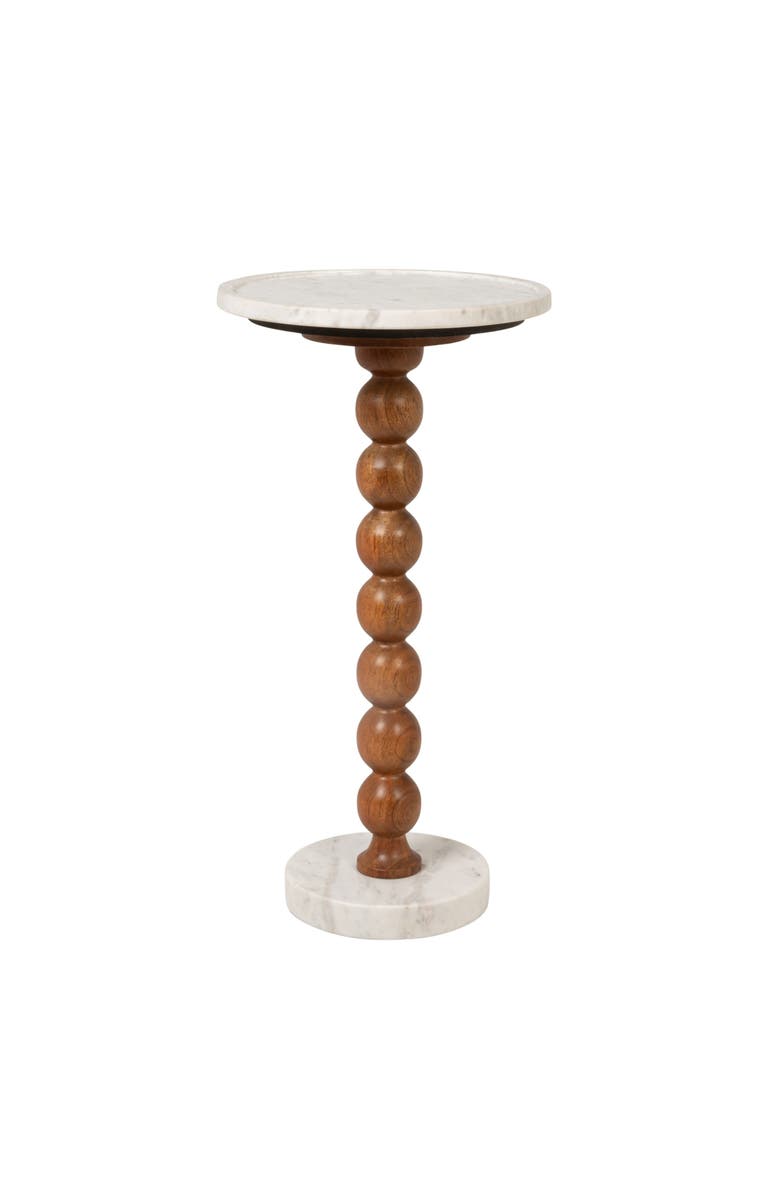 Olive Grove Bead Ball Drink Table, Main, color, Brown