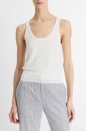 Vince Double Layer Mesh Sweater Tank