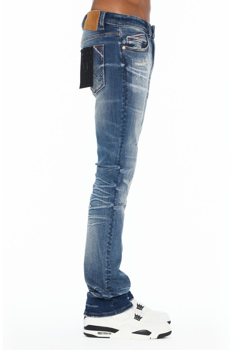 Lenny Distressed Low Waist Bootcut Jeans, Alternate, color, SPRUCE