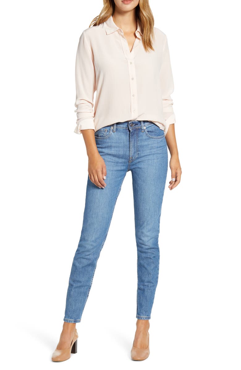 Everlane The Clean Silk Relaxed Shirt, Alternate, color,