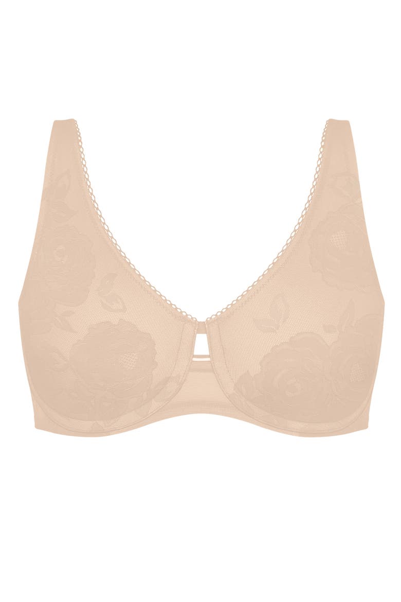 Wild Rose Sensation Minimizer Bra, Main, color, Nude Beige