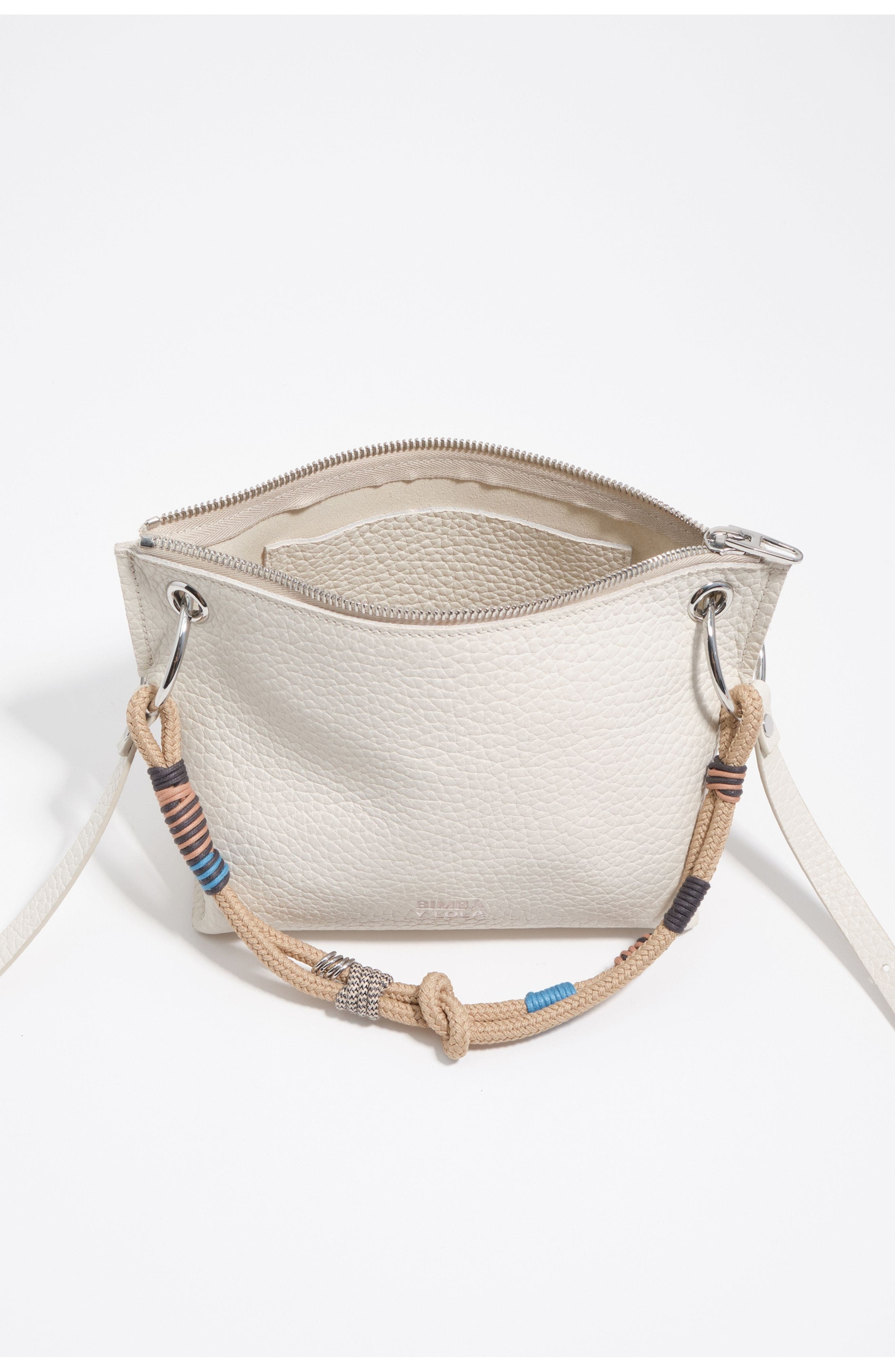 Medium Leather Trapezium Bag SS26, Alternate, color, OFF WHITE