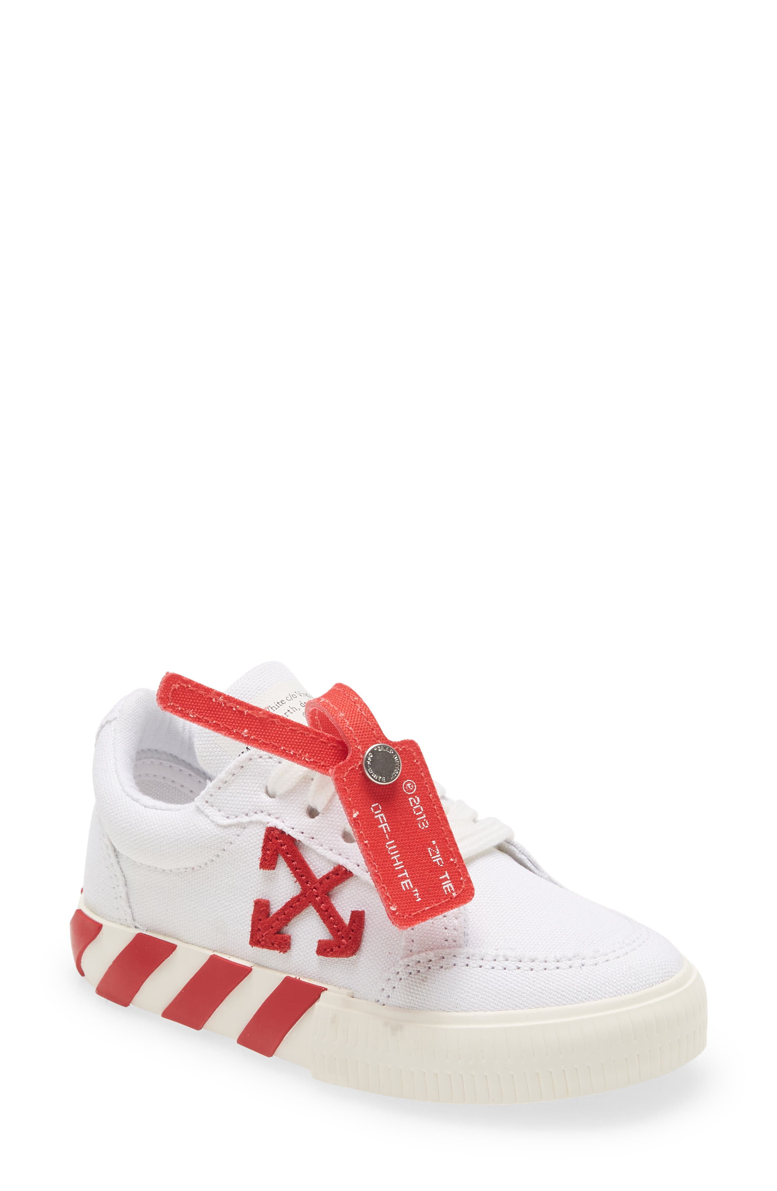 Off-White Kids' Vulcanized Low Top Sneaker, Main, color, 