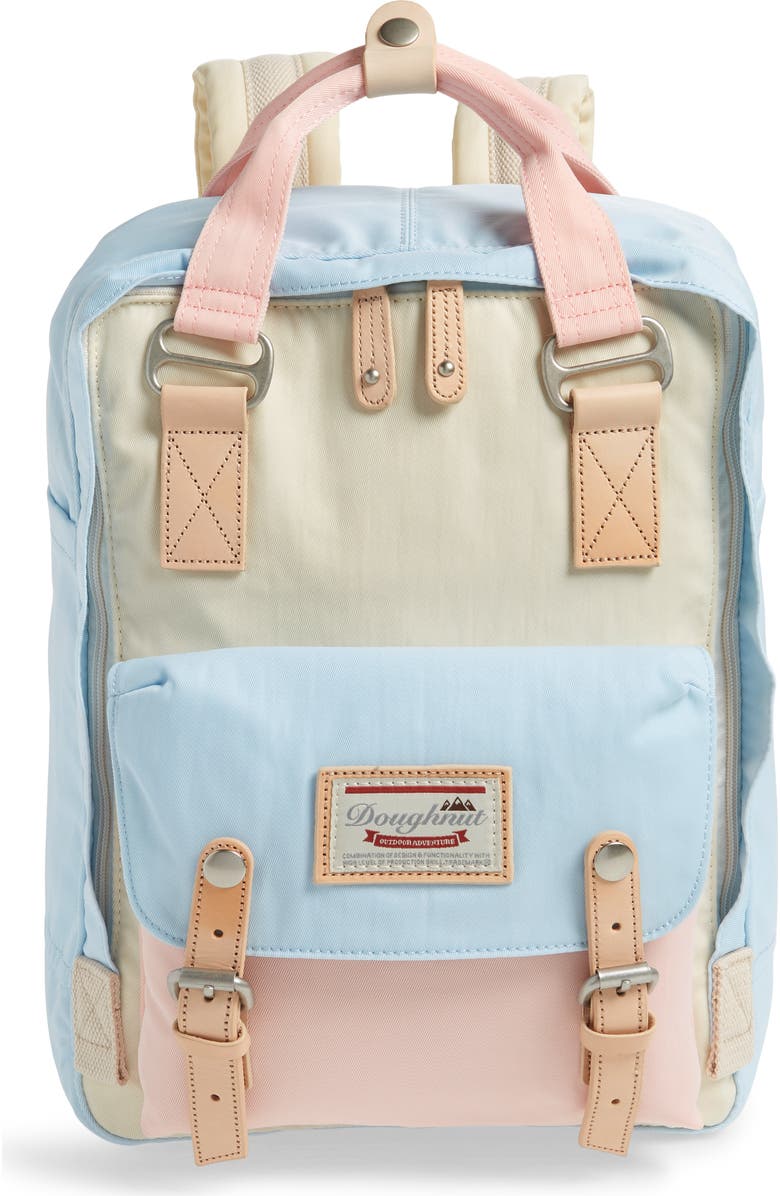 Doughnut Macaroon Colorblock Backpack, Main, color,