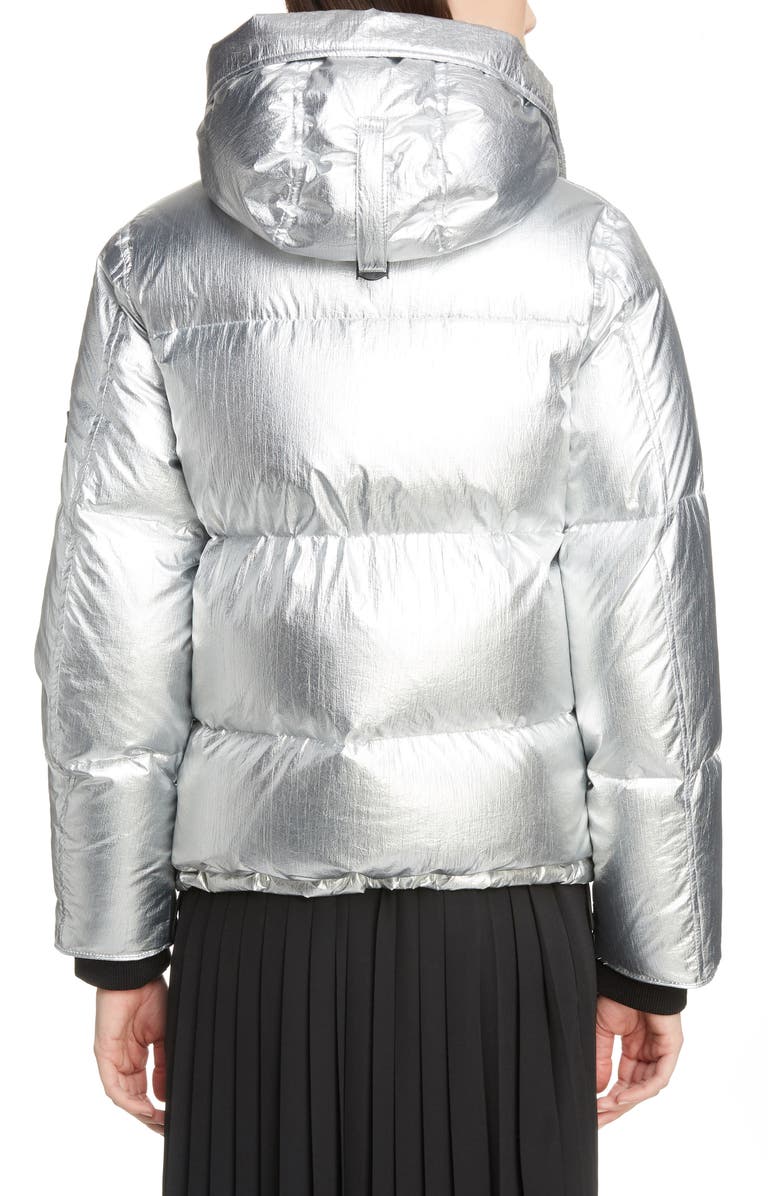 KENZO Metallic Down Puffer Coat, Alternate, color, 
