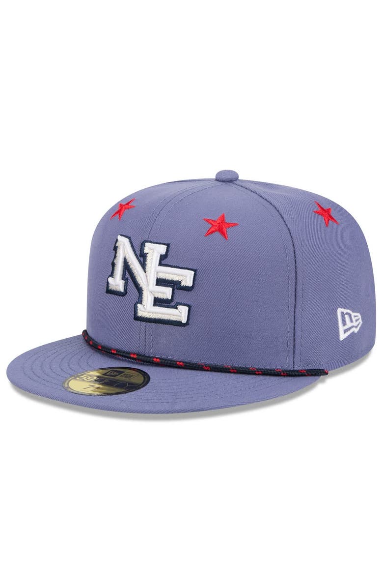 New Era Men's New Era  Meadow Blue New England Patriots 2025 Rivalries Collection Sideline Rope 59FIFTY Fitted Hat, Alternate, color, 