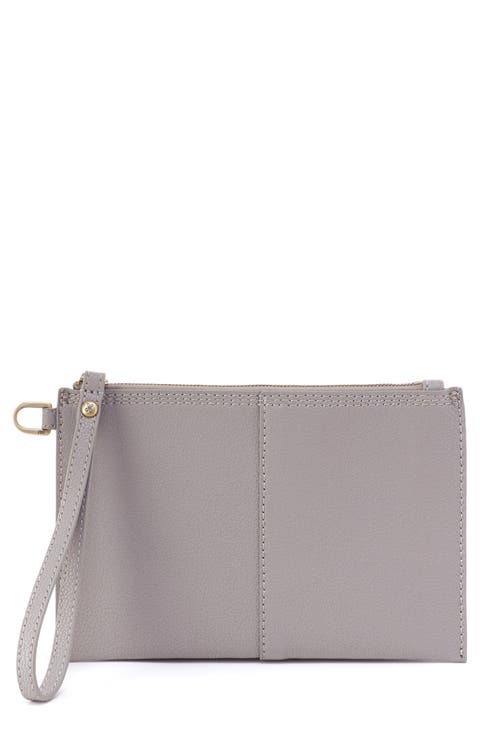Small Vida Leather Wristlet