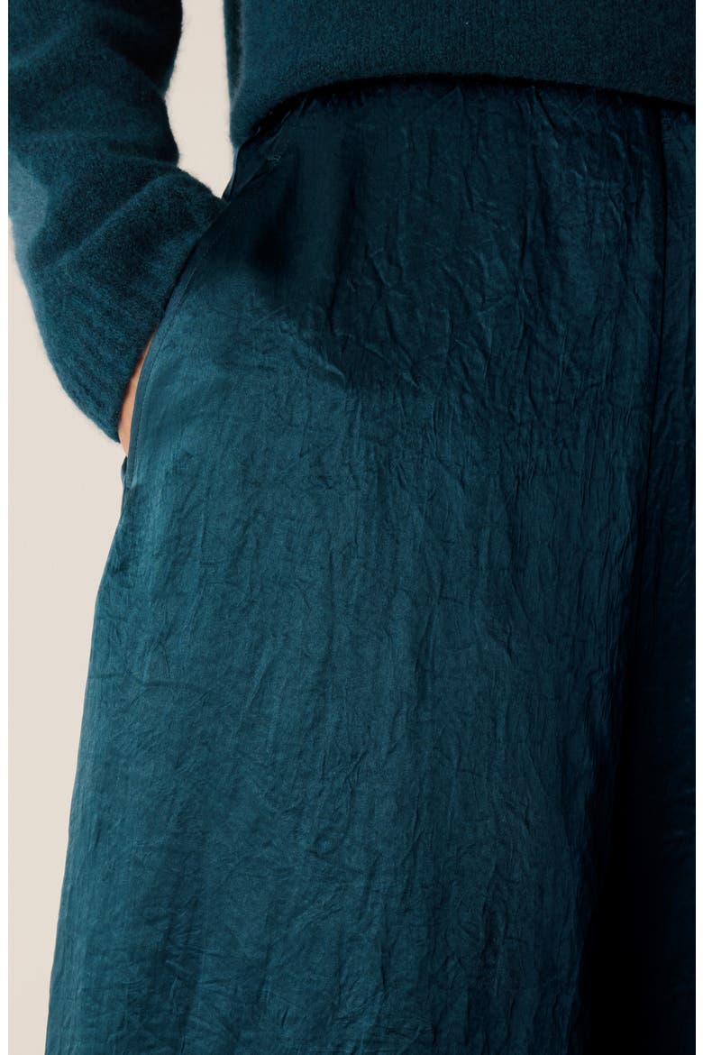 Crinkled Maxi Skirt, Alternate, color, SLATE BLUE