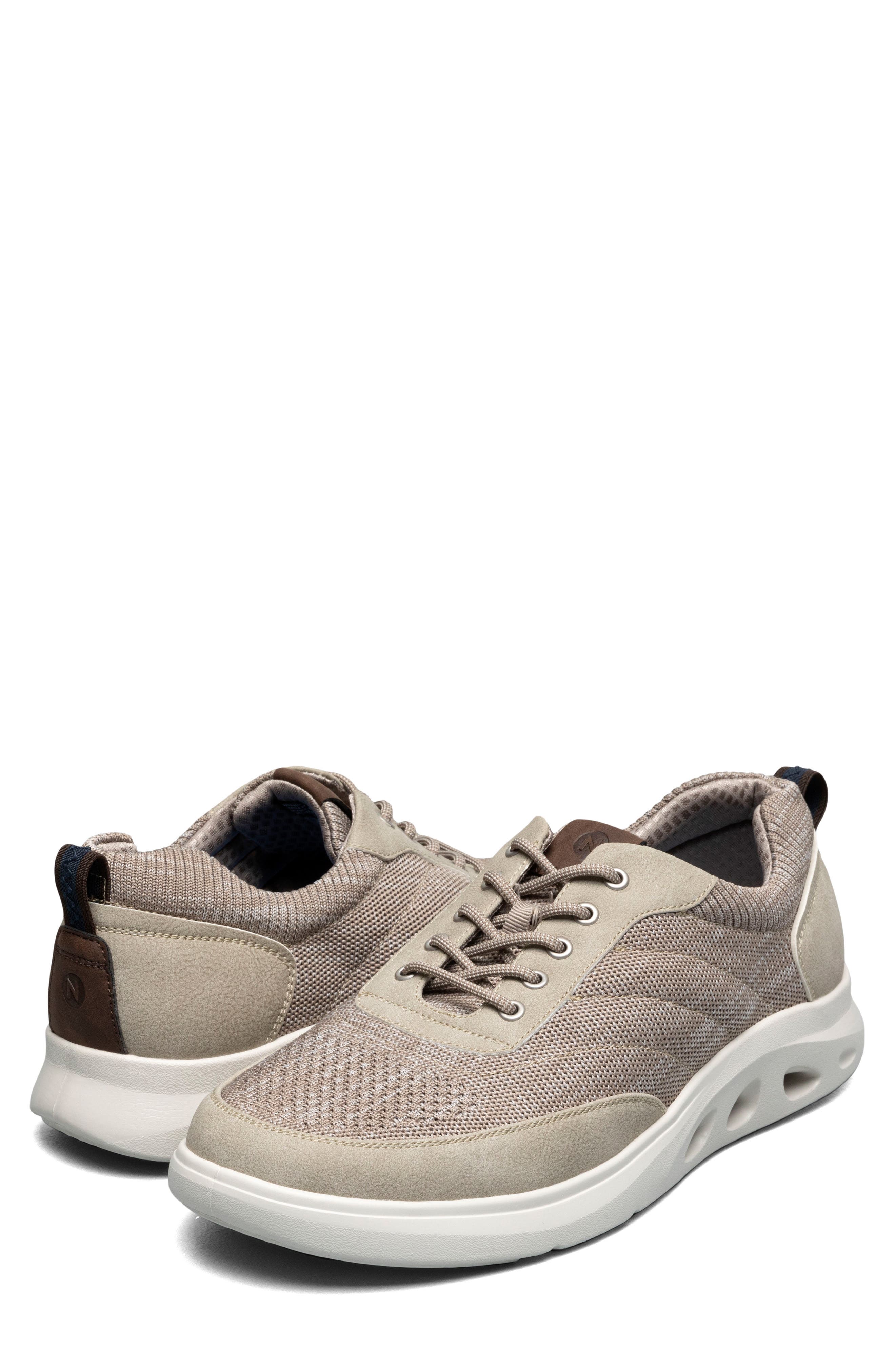 Ponte Knit Moc Toe Sneaker - Wide Width Available, Alternate, color, TAUPE MULTI