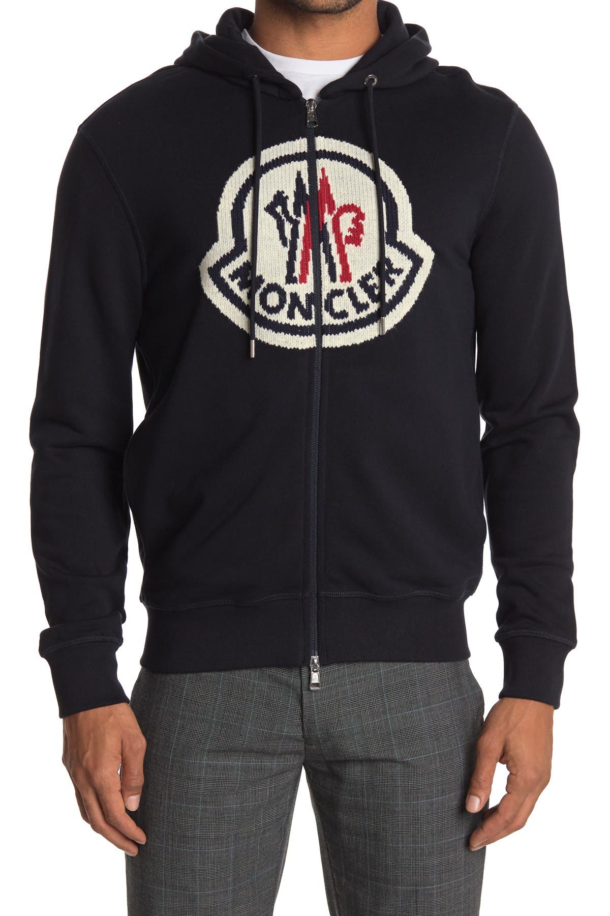 Moncler Knit Logo Hoodie (Men) | Nordstromrack