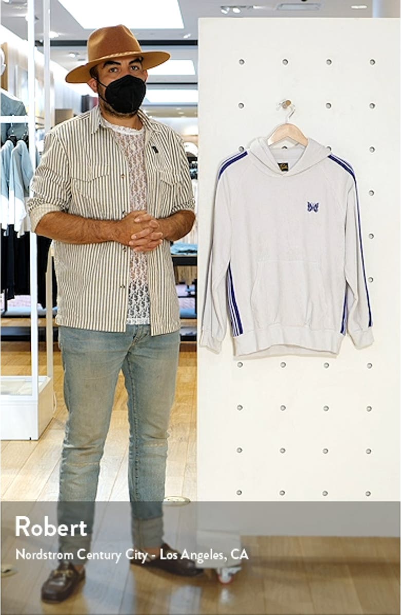 Butterfly Embroidered Velour Track Hoodie, sales video thumbnail