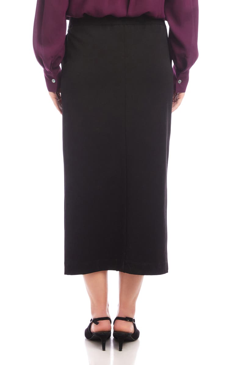 Karen Kane Lizbeth Straight Midi Skirt, Alternate, color, Black