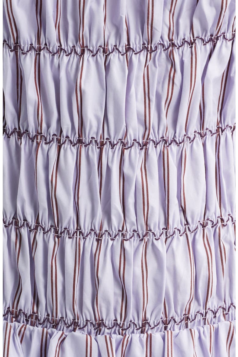 Andi Smocked Stripe Minidress, Alternate, color, PURPLE