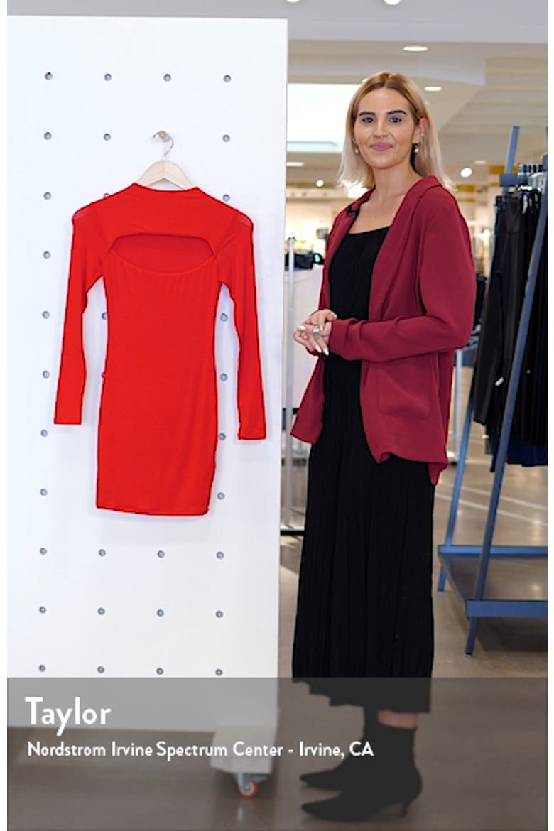Cutout Long Sleeve Minidress video