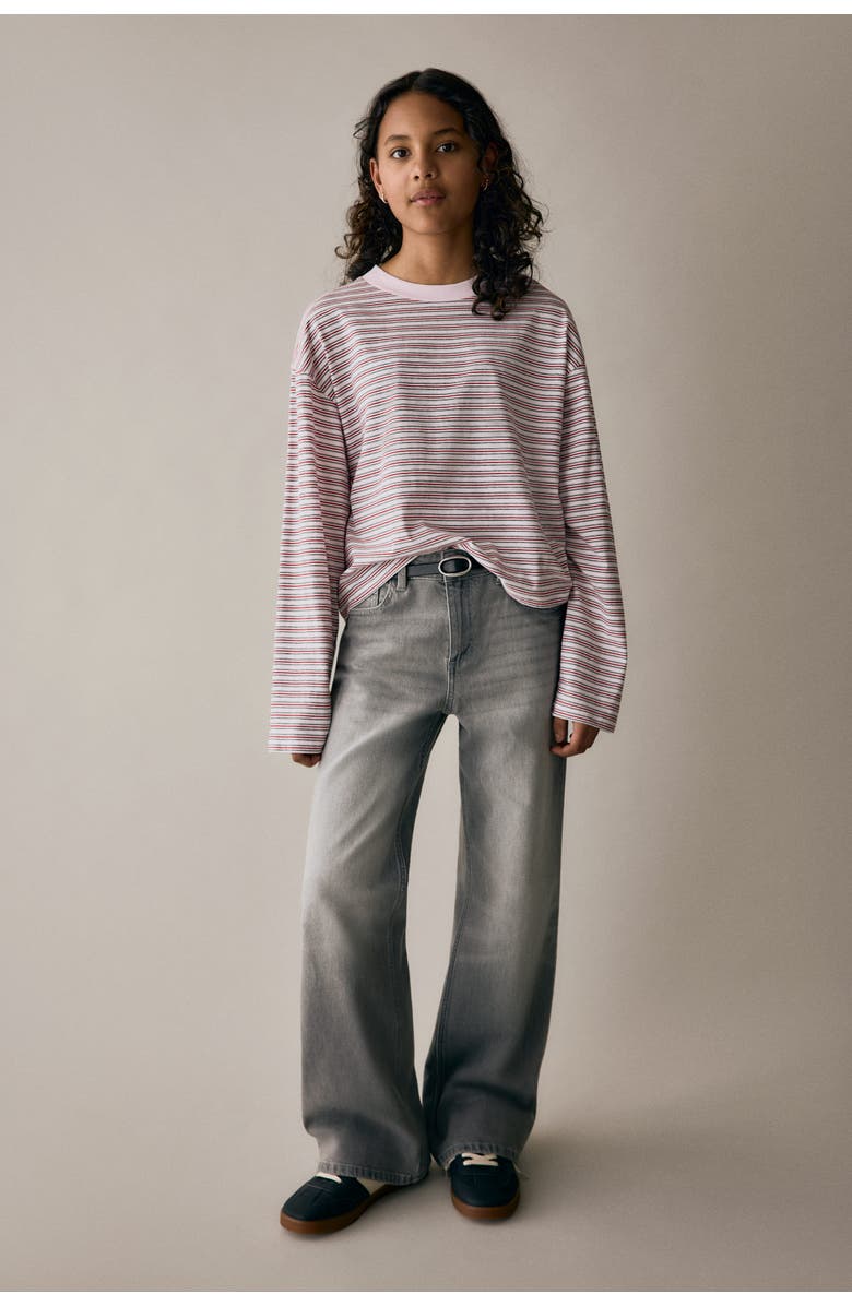 H&M Baggy Fit Bootcut Leg Jeans, Alternate, color, Washed Light Gray