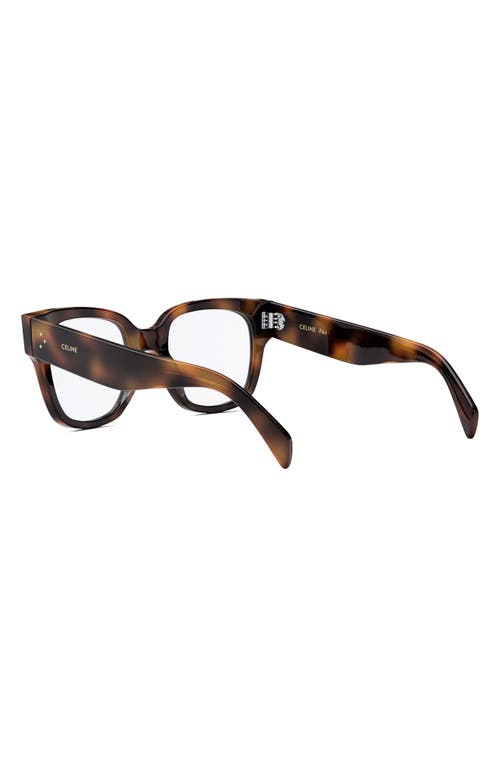 Celine Bold 3 Dots 53mm Butterfly Optical Sunglasses In Blonde Havana