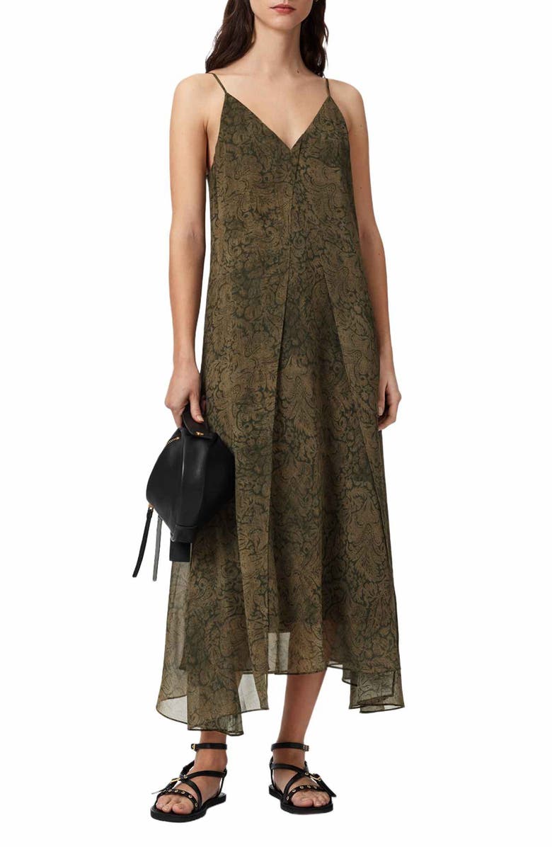 AllSaints Vanda Slipdress, Alternate, color, 