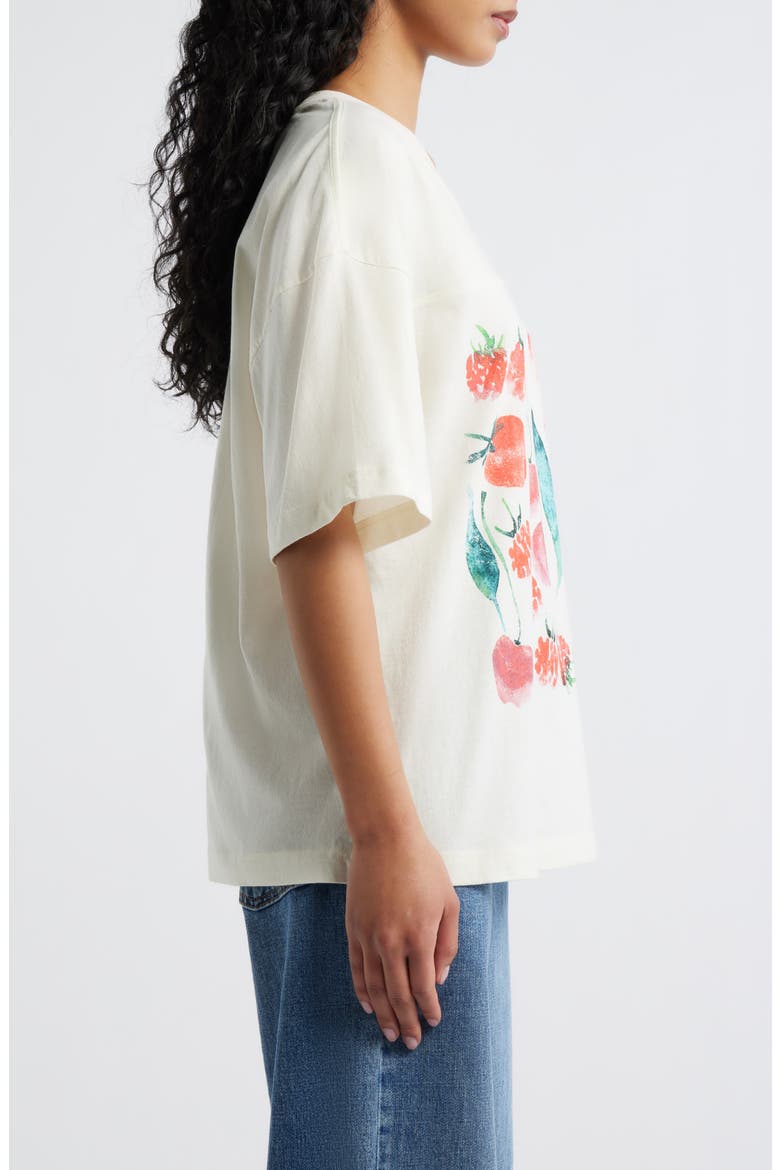 Cherries & Berries Graphic Cotton T-Shirt, Alternate, color, MARSHMALLOW