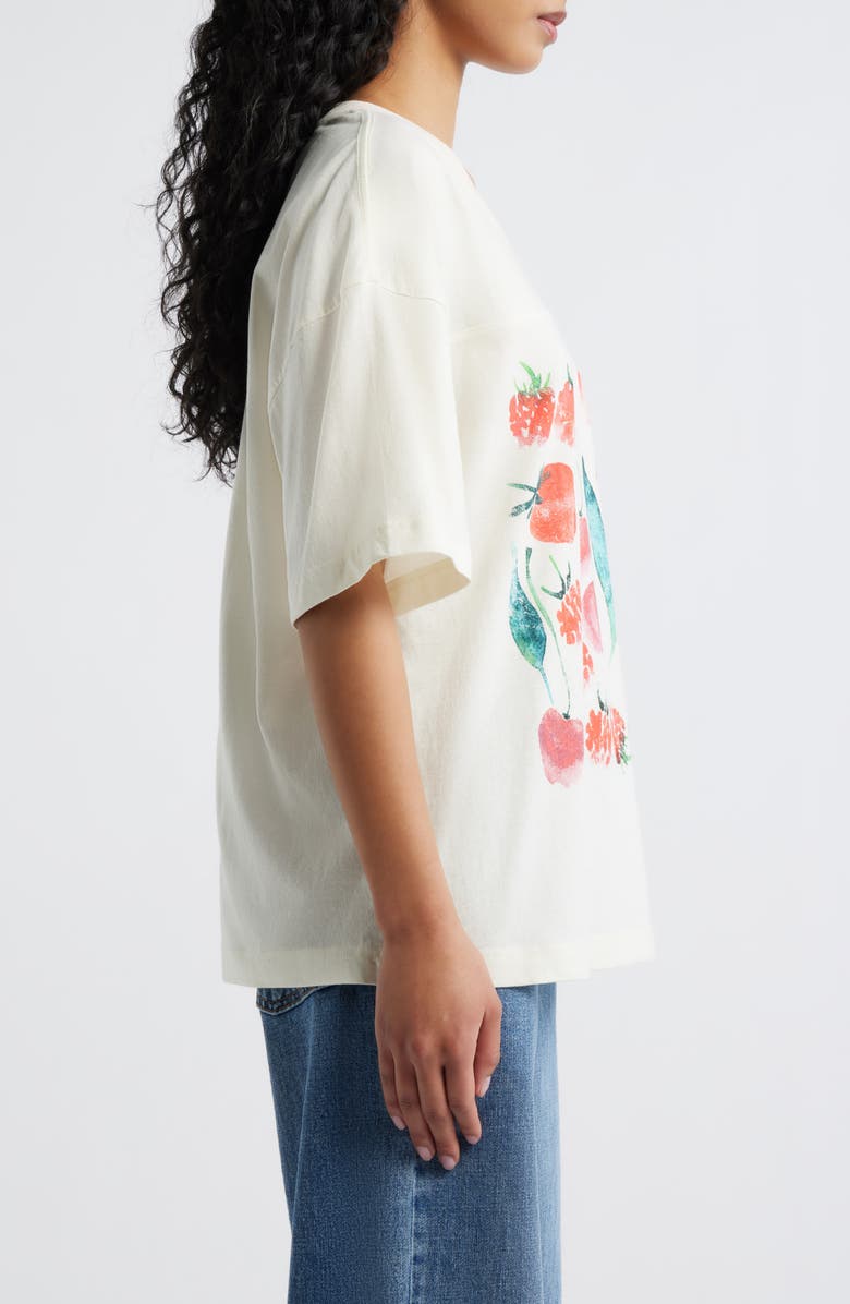 GOLDEN HOUR Cherries & Berries Graphic Cotton T-Shirt, Alternate, color, Marshmallow