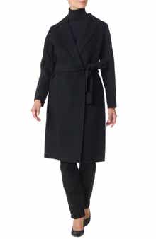 Bruno Magli Double Face Wool Blend Coat