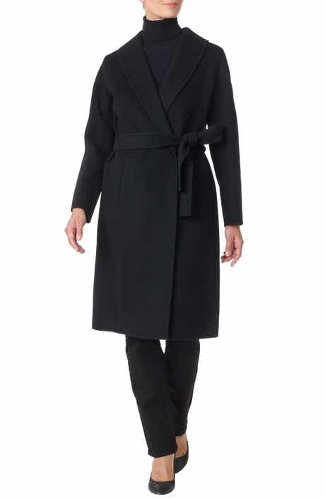 Bruno Magli Double Face Wool Blend Coat