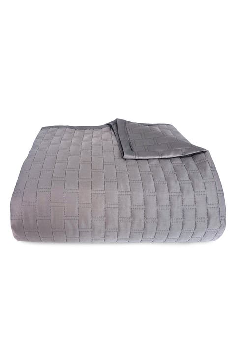 Luxury 100% Viscose Cooling Quilted Brick Coverlet