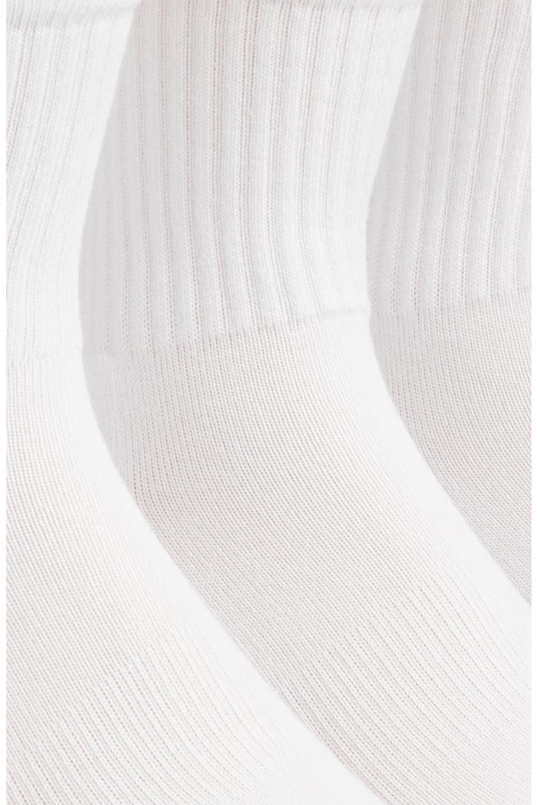3-Pack Everyday Low Crew Socks, Alternate, color, WHITE