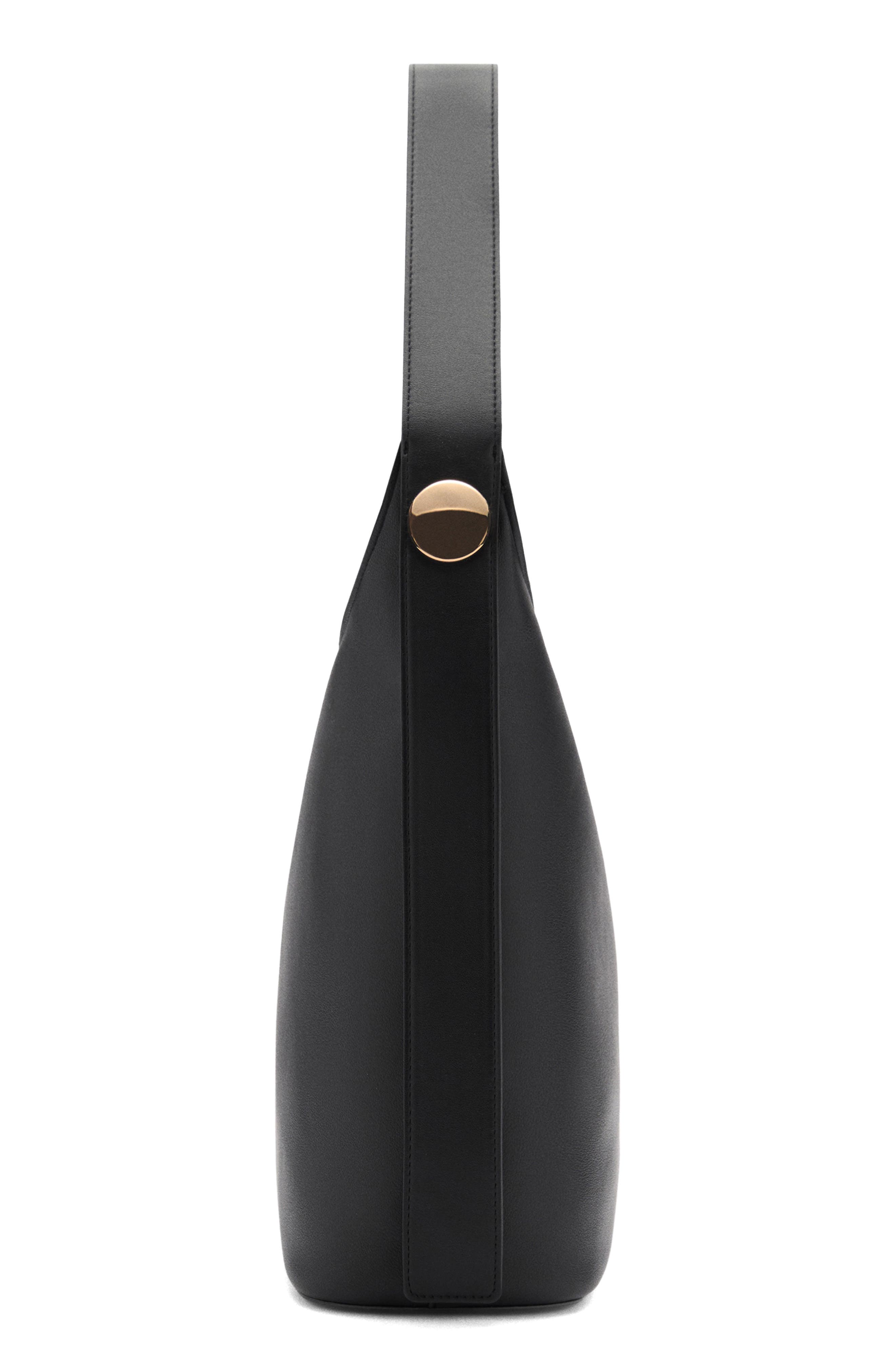 MANGO Faux Leather Shopper Bag, Alternate, color, 