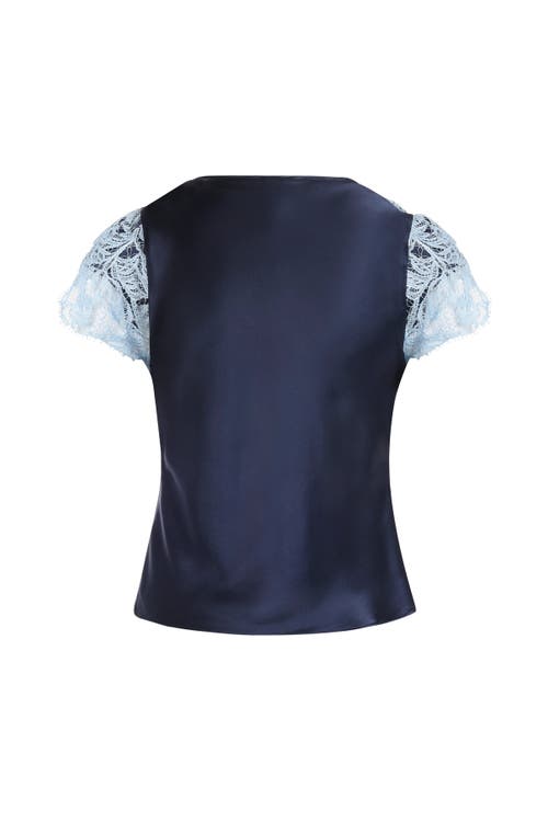 Scarlett Gasque The Jayne Top In Blue