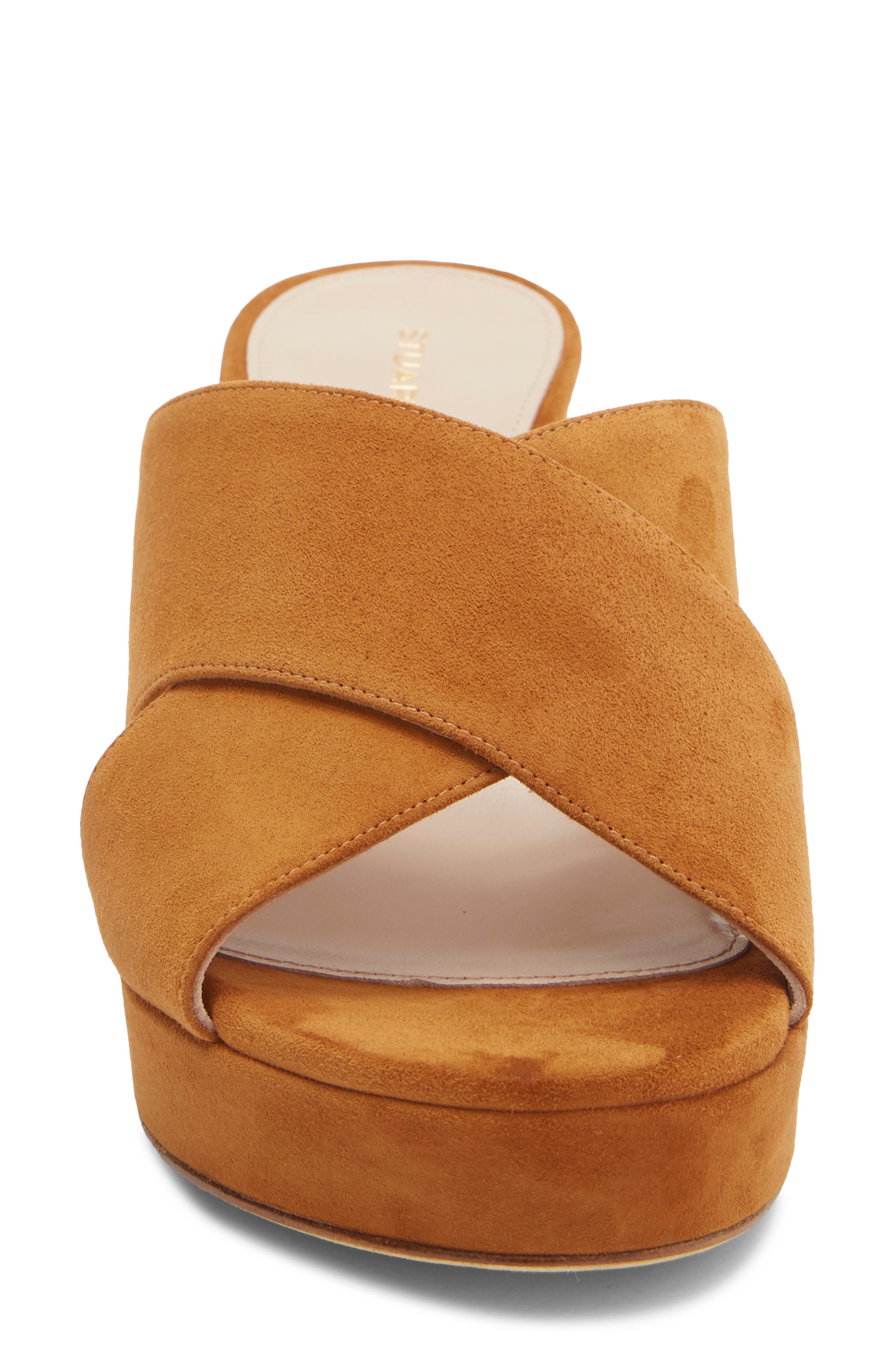 Dayna Platform Sandal, Alternate, color, WALNUT