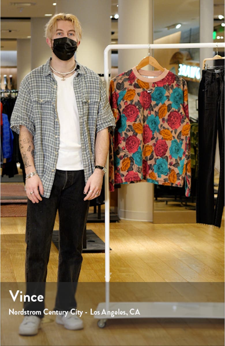 Women's Sportswear Icon Clash Foral Crewneck Sweatshirt, sales video thumbnail