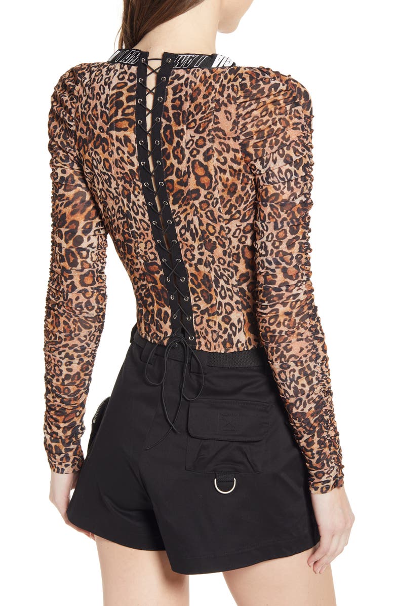 I.AM.GIA Chelsea Corset Top, Alternate, color, Leopard
