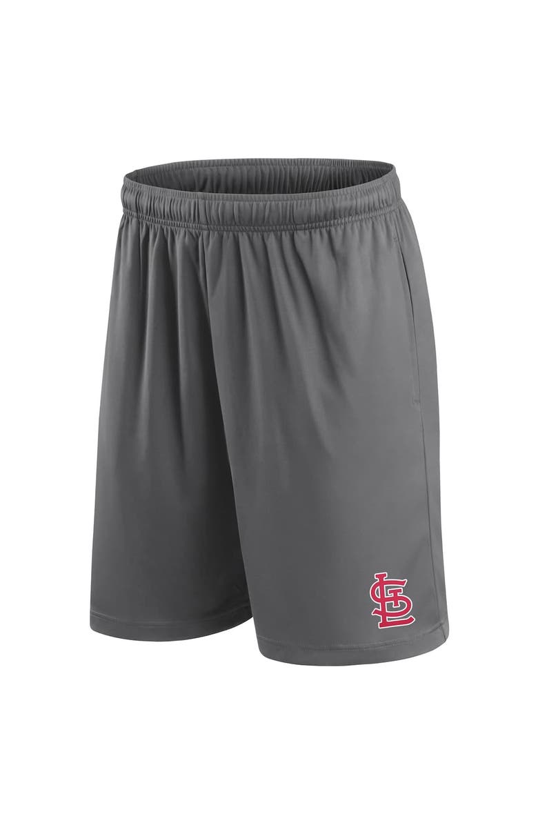 FANATICS Men's Fanatics Gray St. Louis Cardinals Primary Logo Shorts, Alternate, color, Gray